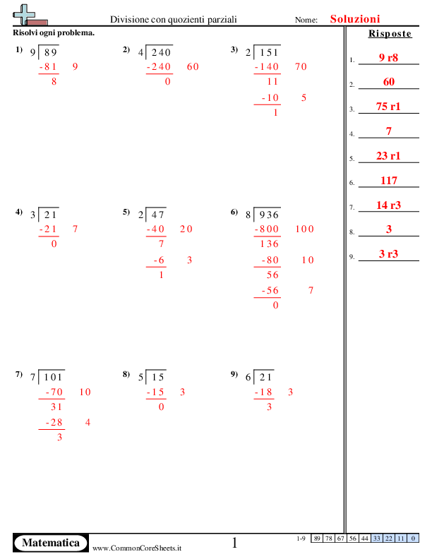  - 274 worksheet