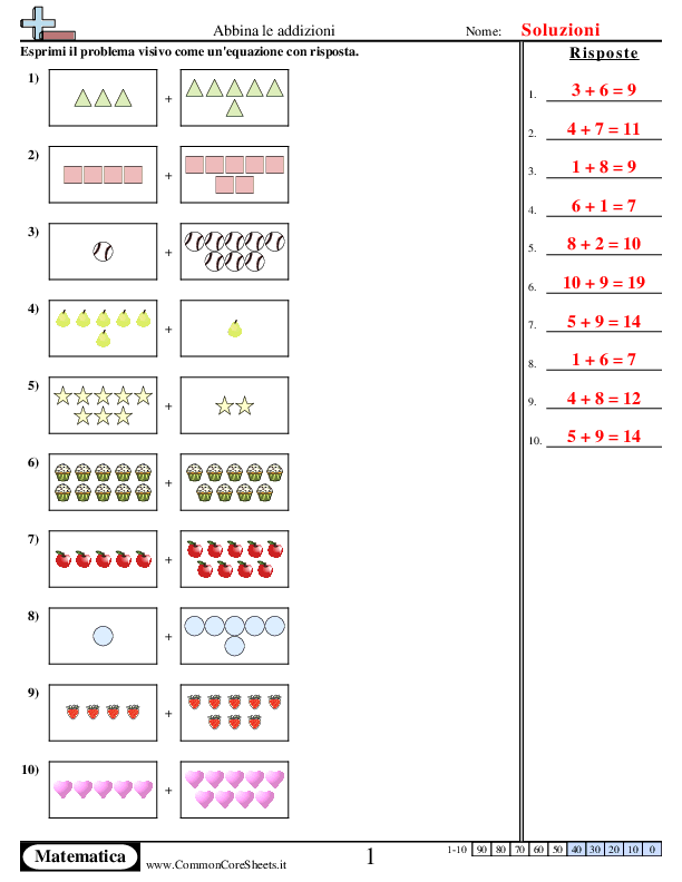  - abbina-le-addizioni worksheet