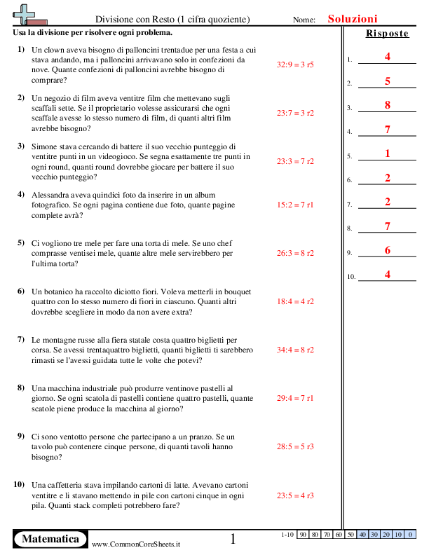  - 291 worksheet