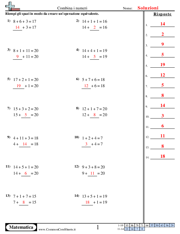  - combina-gli-addendi worksheet