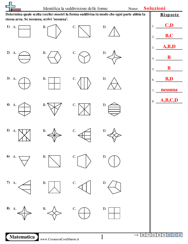  - identifica-le-forme-divise worksheet