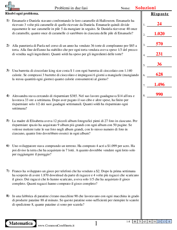  - 701 worksheet