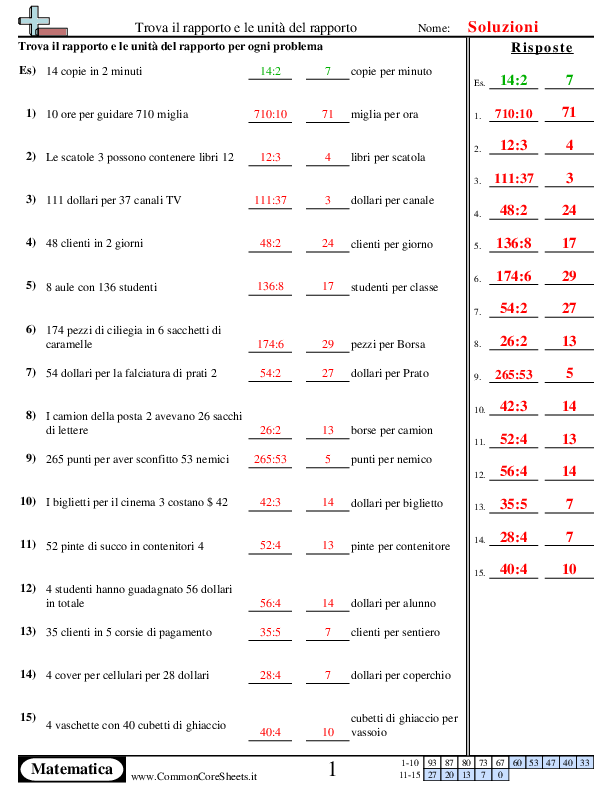  - 820 worksheet