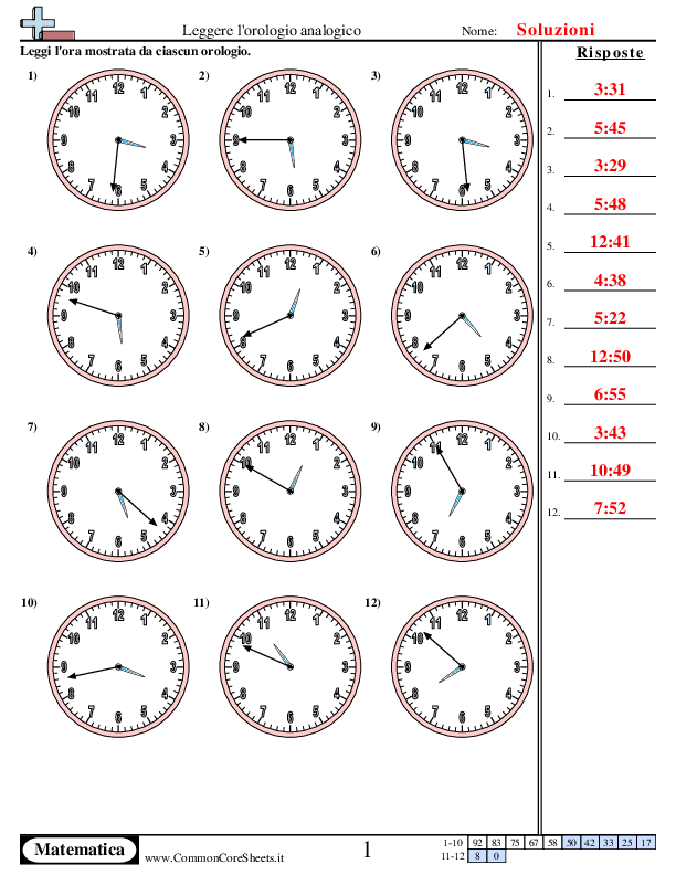  - incremento-di-1-minuto worksheet